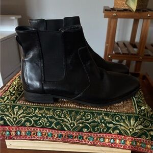 Original Collection Dr Scholls Black Leather Ankle Boots